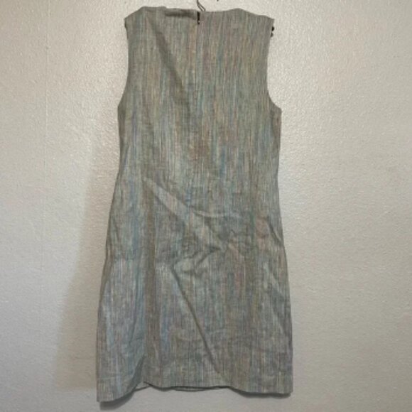 Theory Easy Melange Linen Blend Mini Dress - Picture 4 of 7